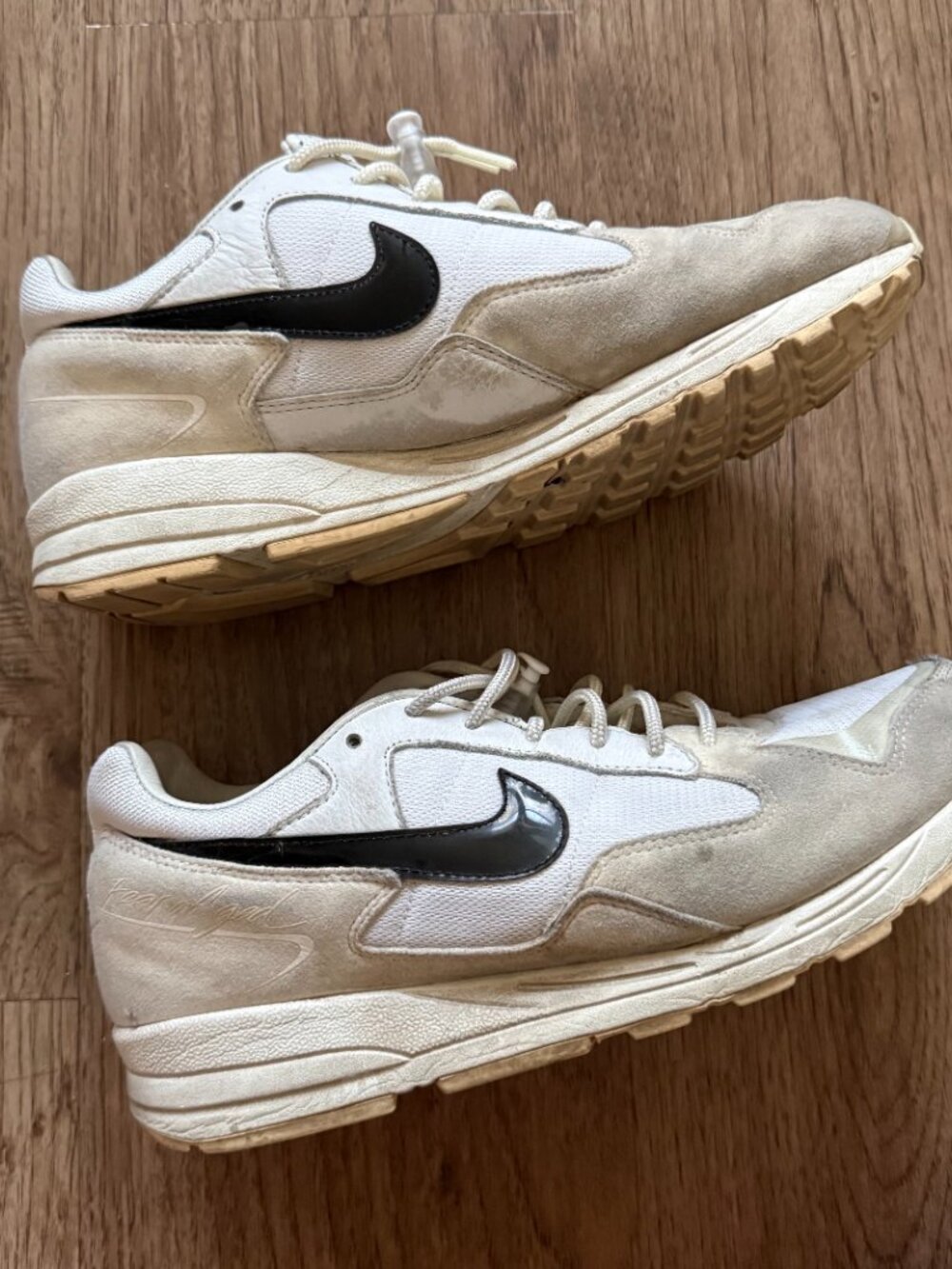 Nike Air x Fear of God Skylon White Cream Lace Up Sneakers US 8.5